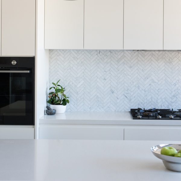 Kitchen featuring Magnolia stone benchtop